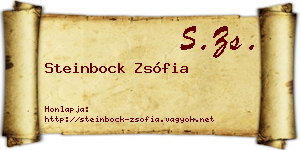 Steinbock Zsófia névjegykártya